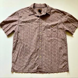 St. John’s Bay Burgundy Pattern Button Down Shirt